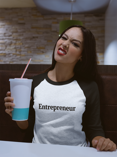Entrepreneur Logo Raglan Shirt